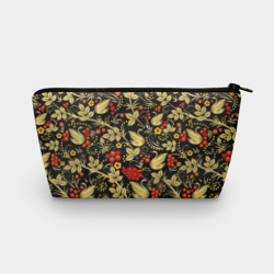 Косметичка 3D Хохлома золотые лебеди