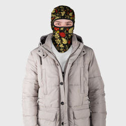 Балаклава 3D Хохлома золотые лебеди - фото 2