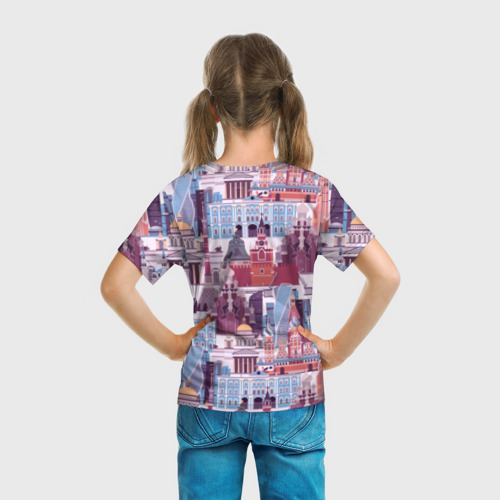 Детская футболка 3D Москва архитектура, цвет 3D печать - фото 6