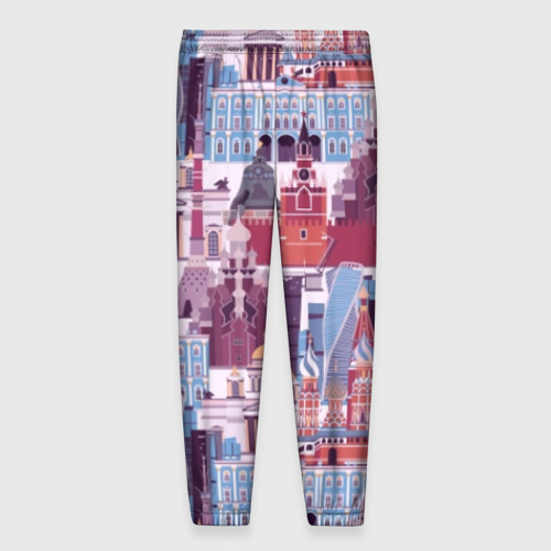 Мужские брюки 3D Москва архитектура, цвет 3D печать - фото 2