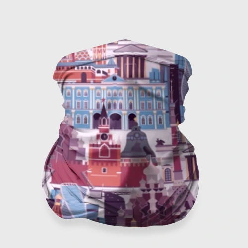 Бандана-труба 3D Москва архитектура
