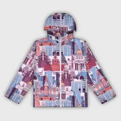 Женская ветровка 3D Москва архитектура