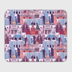Прямоугольный коврик для мышки Москва архитектура