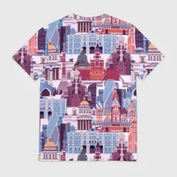 Мужская футболка 3D Москва архитектура - фото 2