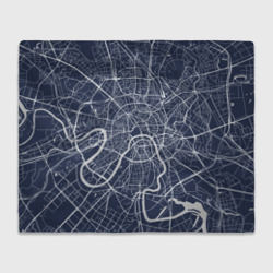 Плед 3D Карта Москвы