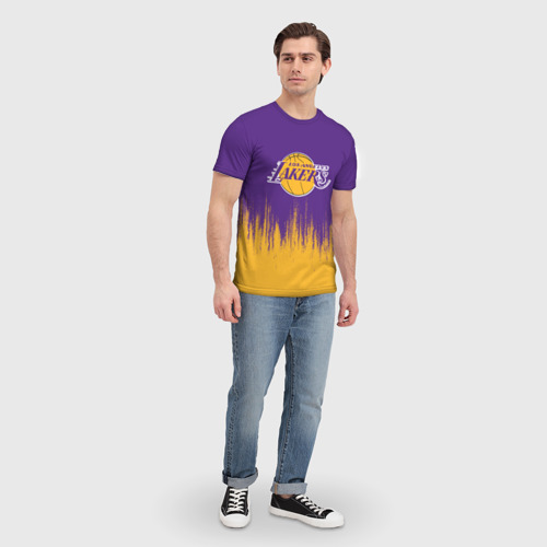 Мужская футболка 3D LA Lakers, цвет 3D печать - фото 5