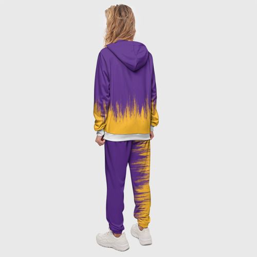 Женский костюм с толстовкой 3D LA Lakers, цвет белый - фото 4