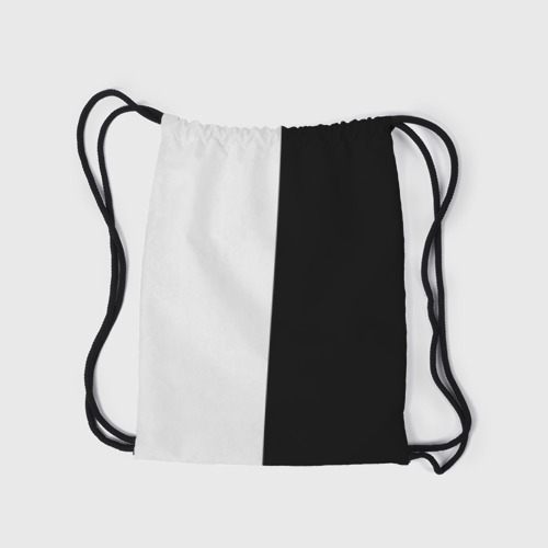 Рюкзак-мешок 3D Логотип Черный Клевер разделенный фон - фото 7