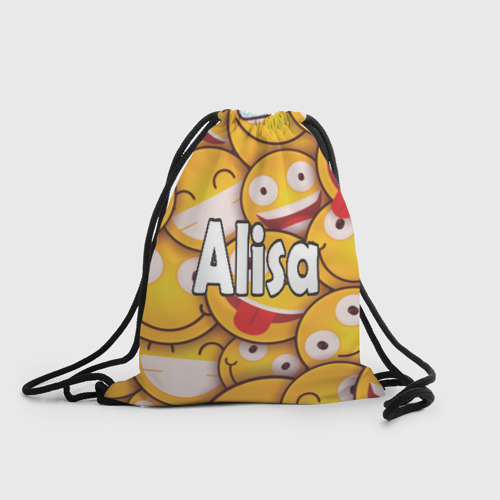 Рюкзак-мешок 3D Алиса Смайлики