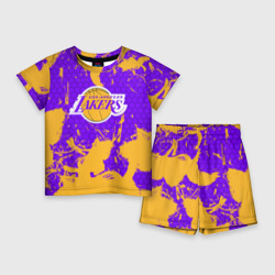 Детский костюм с шортами 3D LA Lakers