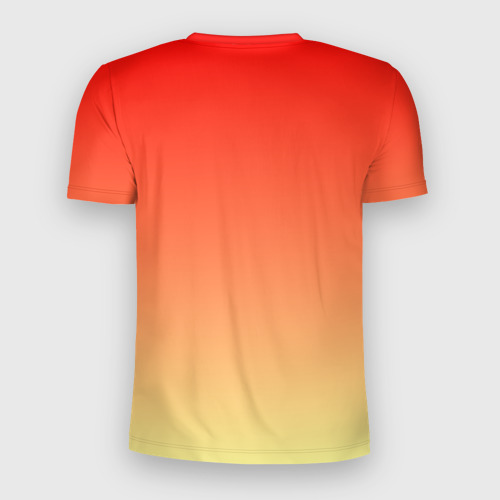 Мужская футболка 3D Slim с принтом Мамина Перловка, вид сзади #1