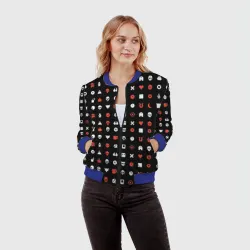 Женский бомбер 3D Любовь, смерть и роботы - фото 2