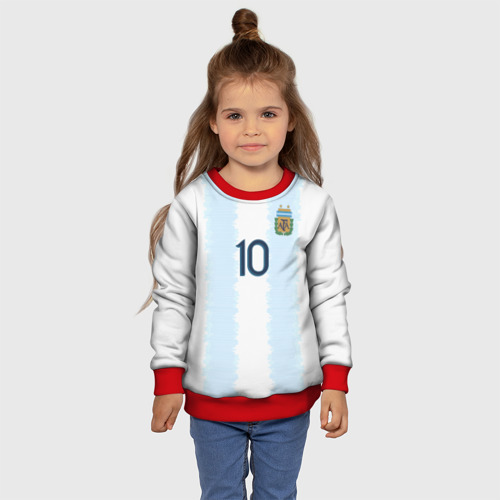 Детский свитшот 3D с принтом Messi Copa America 2019, фото #4