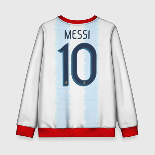 Детский свитшот 3D с принтом Messi Copa America 2019, вид сзади #1
