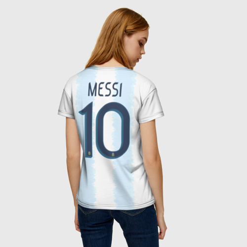 Женская футболка 3D Messi Copa America 2019, цвет 3D печать - фото 4