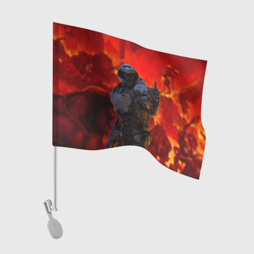 Флаг для автомобиля Doom 3