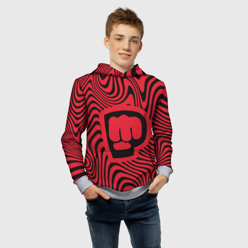 Детская толстовка 3D PewDiePie Logo, цвет меланж - фото 6