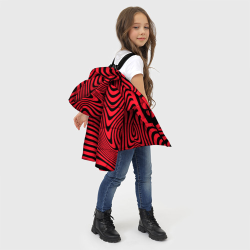 Зимняя куртка для девочек 3D с принтом PewDiePie Logo, фото #4
