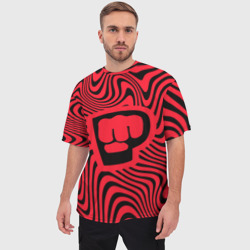 Мужская футболка oversize 3D PewDiePie Logo - фото 2