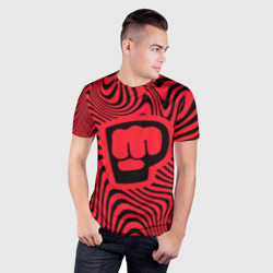 Мужская футболка 3D Slim PewDiePie Logo - фото 2