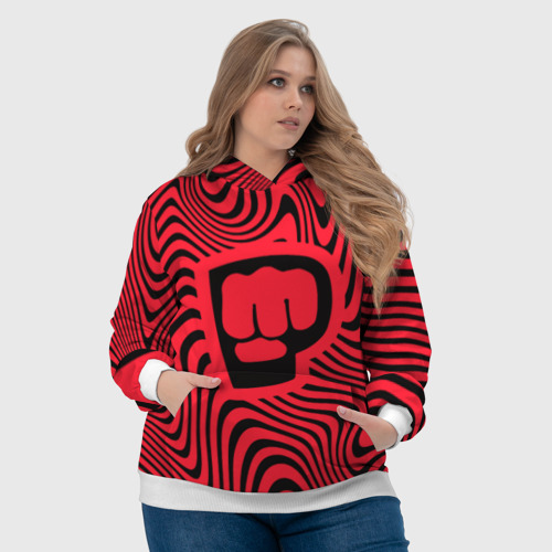 Женская толстовка 3D PewDiePie Logo, цвет 3D печать - фото 6