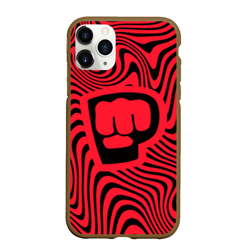 Чехол для iPhone 11 Pro матовый PewDiePie Logo, цвет коричневый