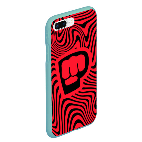 Чехол для iPhone 7Plus/8 Plus матовый PewDiePie Logo, цвет мятный - фото 3