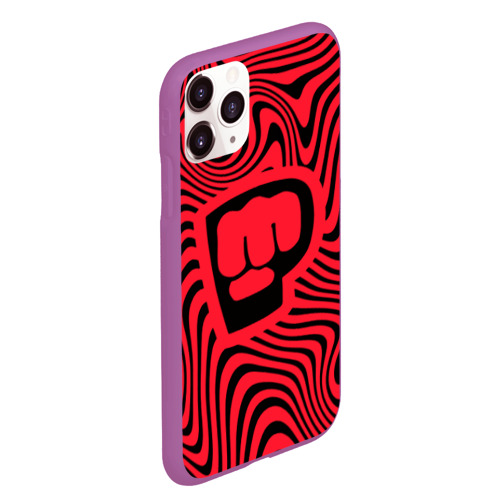 Чехол для iPhone 11 Pro Max матовый PewDiePie Logo, цвет фиолетовый - фото 3