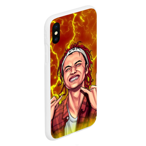 Чехол для iPhone XS Max матовый Gone.Fludd art 2, цвет белый - фото 3