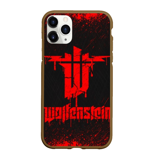 Чехол для iPhone 11 Pro Max матовый Wolfenstein, цвет коричневый