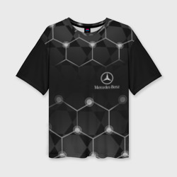 Женская футболка oversize 3D Mercedes