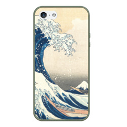 Чехол для iPhone 5/5S матовый Большая волна в Канагаве