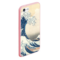 Чехол для iPhone 5/5S матовый Большая волна в Канагаве - фото 2