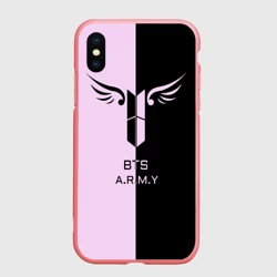 Чехол для iPhone XS Max матовый BTS A.R.M.Y