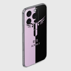 Чехол для iPhone 16 Pro Max силиконовый с защитой камеры BTS A.R.M.Y - фото 2