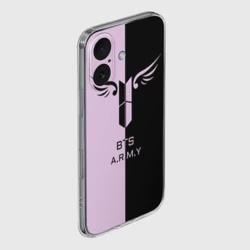 Чехол для iPhone 16 силиконовый с защитой камеры BTS A.R.M.Y - фото 2