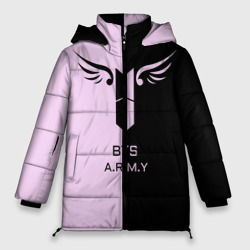 Женская зимняя куртка Oversize BTS A.R.M.Y
