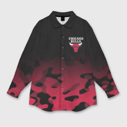 Мужская рубашка oversize 3D Chicago bulls