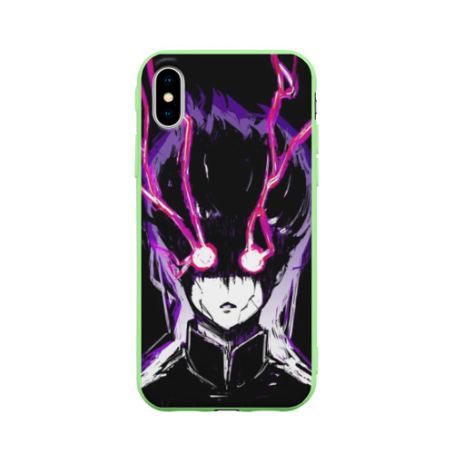 Чехол для iPhone X матовый Шигэо Кагэяма 100% Фото 01 Чехол для iPhone X матовый Шигэо Кагэяма 100% Фото 01