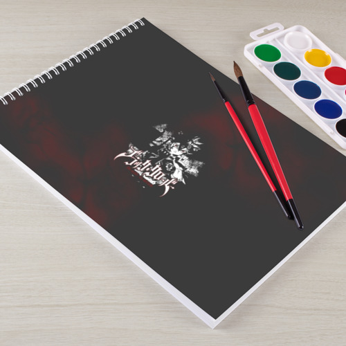 Альбом для рисования Аста на темном красном фоне - фото 3