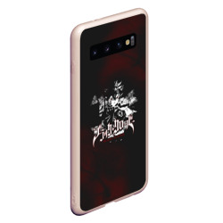 Чехол для Samsung Galaxy S10 Аста на темном красном фоне - фото 2
