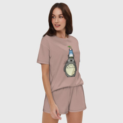 Женская пижама с шортиками хлопок Тоторо - фото 2