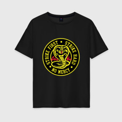 Женская футболка хлопок Oversize Cobra Kai