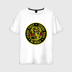 Женская футболка хлопок Oversize Cobra Kai