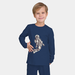 Детская пижама с лонгсливом хлопок Космонавт - фото 2