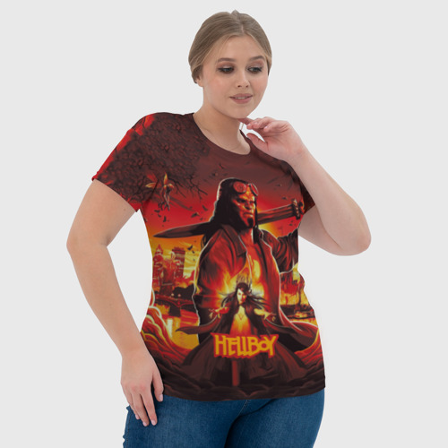 Женская футболка 3D Hellboy Demon, цвет 3D печать - фото 6