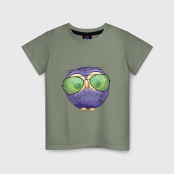 Детская футболка хлопок Фиолетовая сова