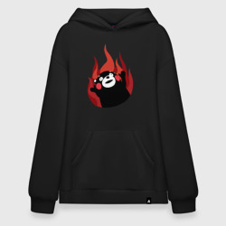 Худи SuperOversize хлопок Kumamon поджигает