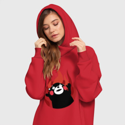 Платье-худи хлопок Kumamon поджигает - фото 2