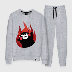 Женский костюм хлопок Kumamon поджигает